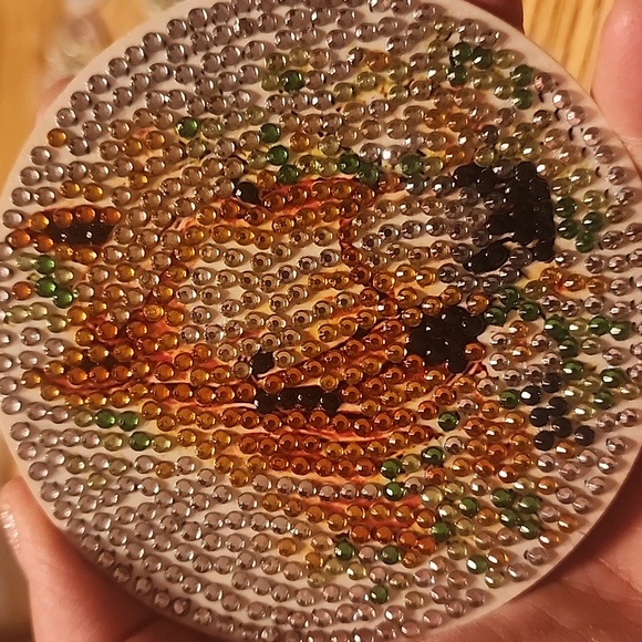 Horse Design Beaded Coasters Set - Picture 2 of 10